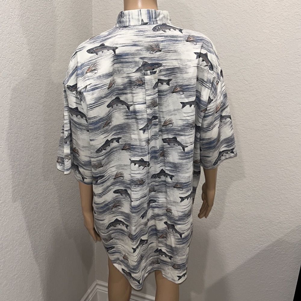 Pendleton fish print designer shirt - Picture 4 of 7